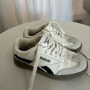 Reebok Kids White and Navy Sneakers